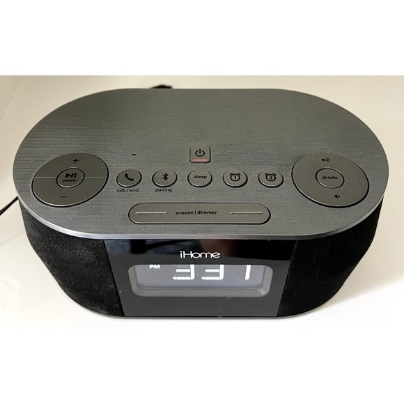 iHome iBT38 Bluetooth USB Charging Speakerphone Stereo Dual Alarm FM Clock Radio - Picture 2 of 6